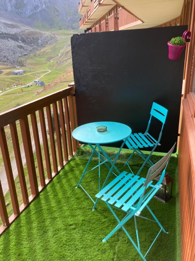 Studio Mongie Aux Pieds Des Pistes Avec Balcon La Mongie Luaran gambar